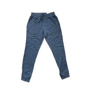Tek Gear Jogger Pants Women's Size Small Blue Pockets Banded Cuffs Drawstring